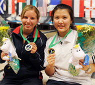 Girl's Singles Silver and Gold
