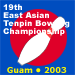 19th East Asian tenpin Bowling logo